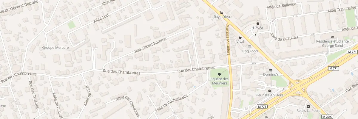 Plan du 73 Rue des Chambrettes à Clermont-Ferrand
