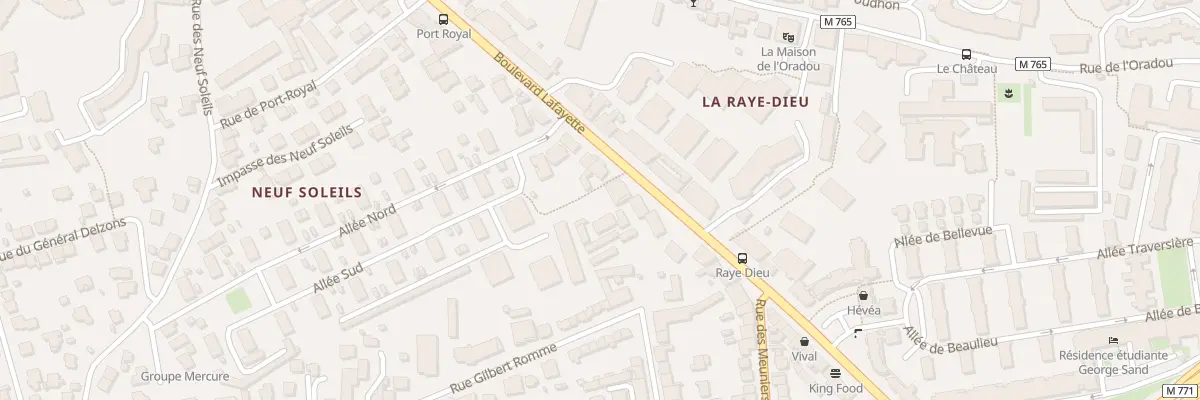 Plan du 124 Bd Lafayette à Clermont-Ferrand
