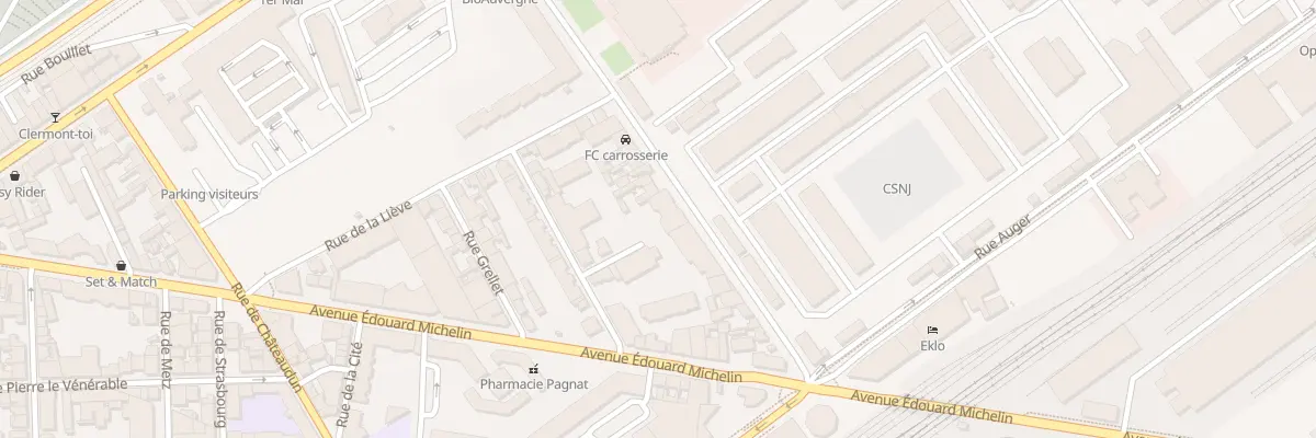 Plan du 34 Rue Niel à Clermont-Ferrand