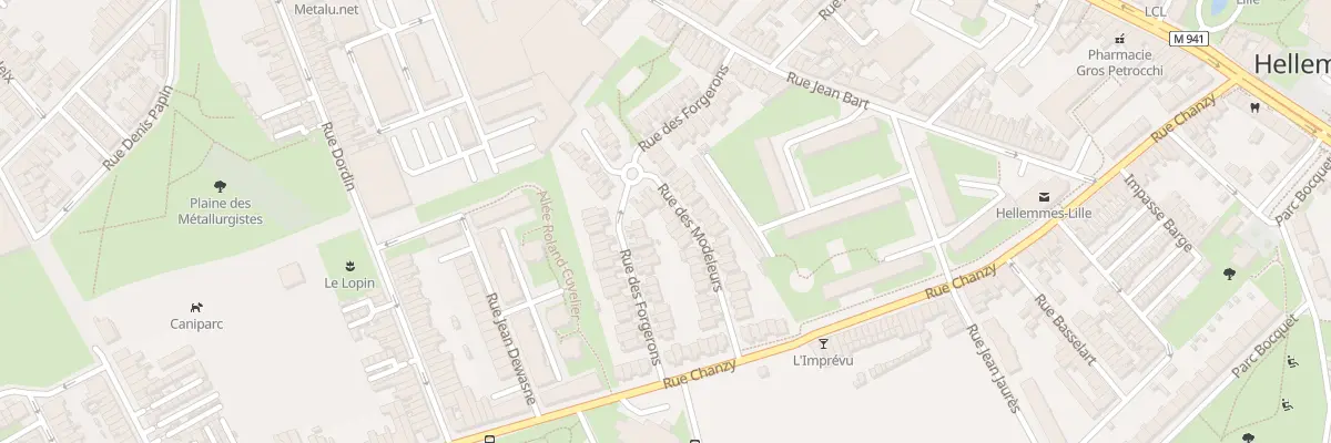 Plan du 25 Rue des Modeleurs à Lille
