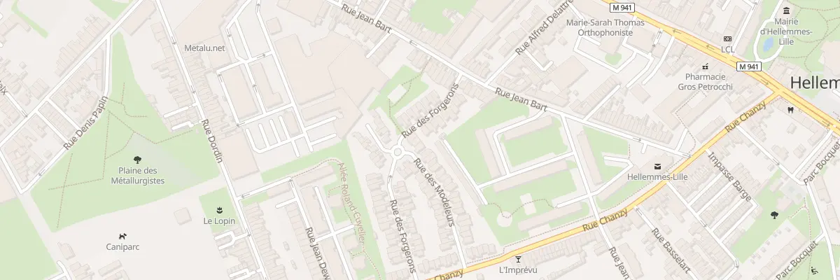 Plan du 38 Rue des Modeleurs à Lille