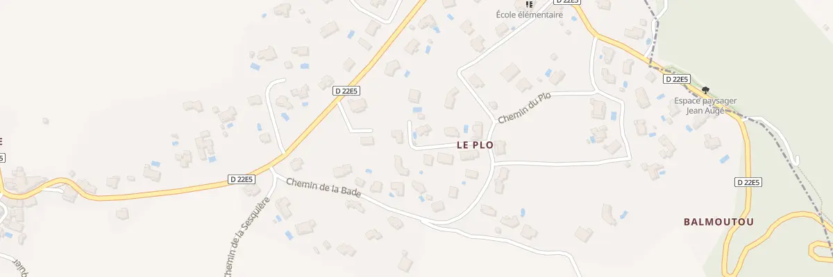 Plan du 8 Che de Balmoutou au Pradal