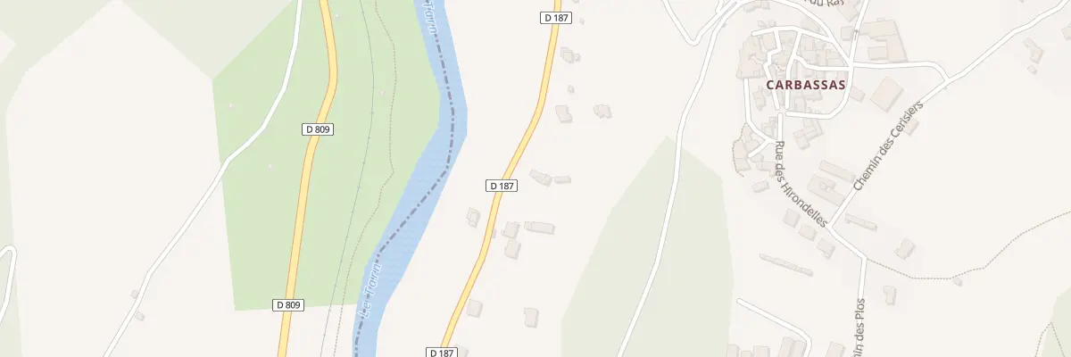 Plan du 5060B Rte de Millau Plage à Paulhe