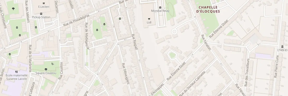Plan du 51 Rue Raspail à Lille