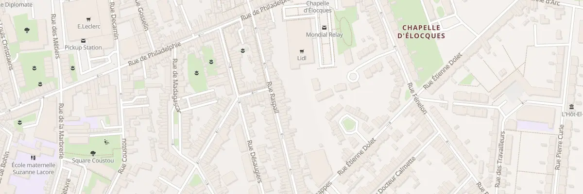 Plan du 45 Rue Raspail à Lille