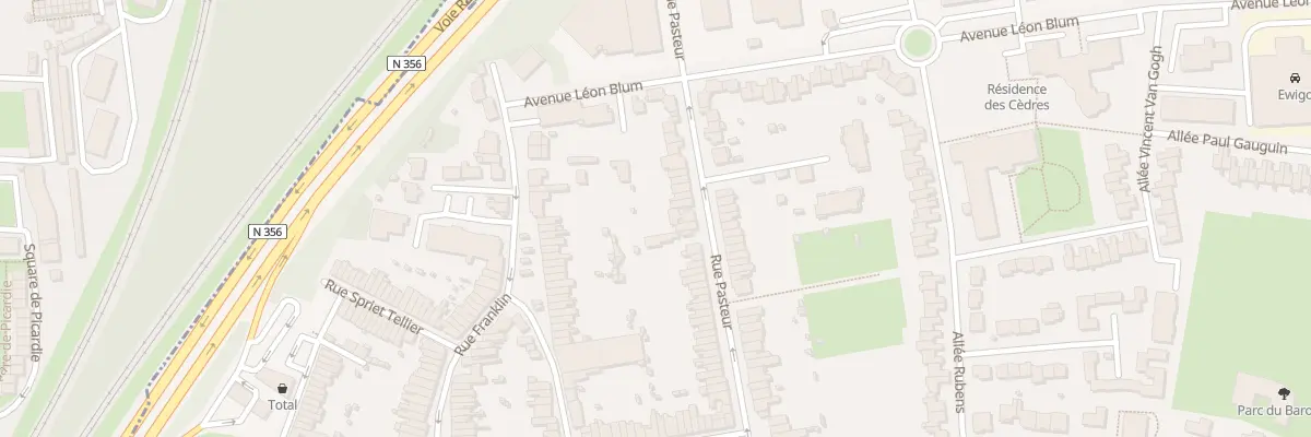 Plan du 99 Rue Pasteur à Mons-en-Barœul