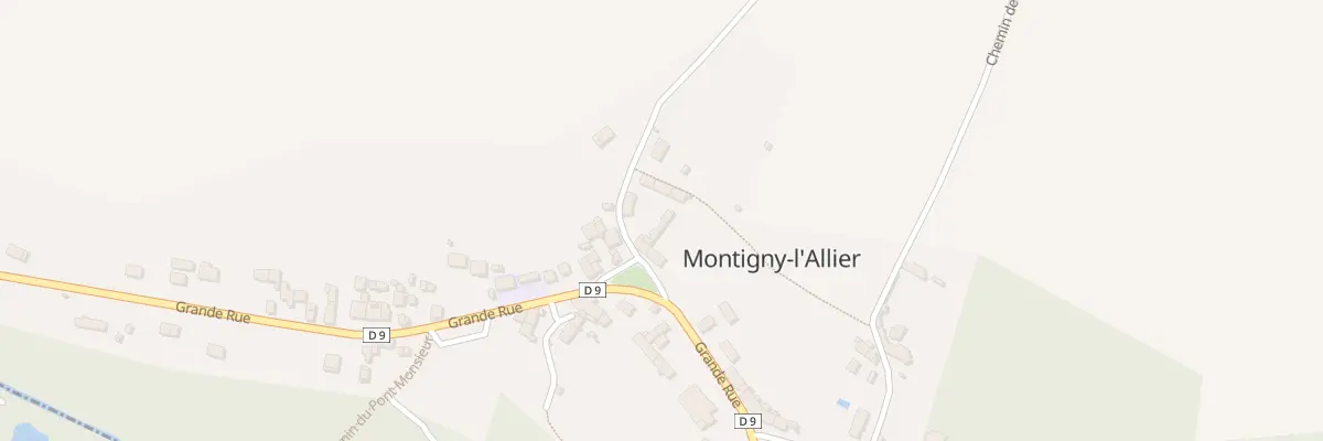 Plan du 22 Grande Rue à Montigny-l’Allier