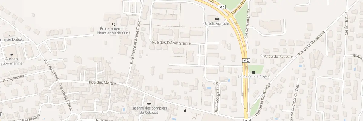 Plan du 10 Rue George Sand à Cébazat