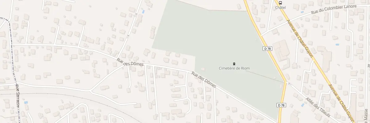 Plan du 3 Rue des Dômes à Riom