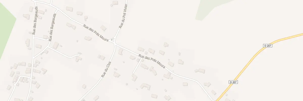 Plan du 11 Rue des Pres Moura à Jozerand