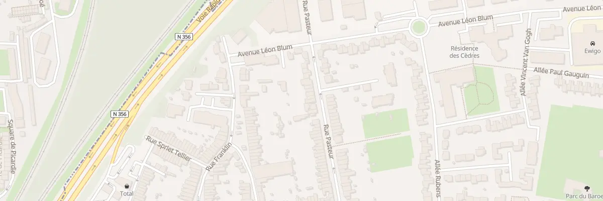 Plan du 101 Rue Pasteur à Mons-en-Barœul