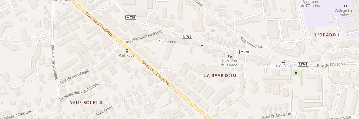 Plan du 58B Rue de l’Oradou à Clermont-Ferrand