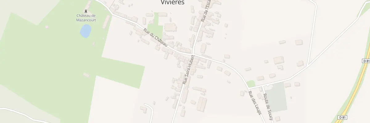 Plan du 1 Rue du Château à Vivières