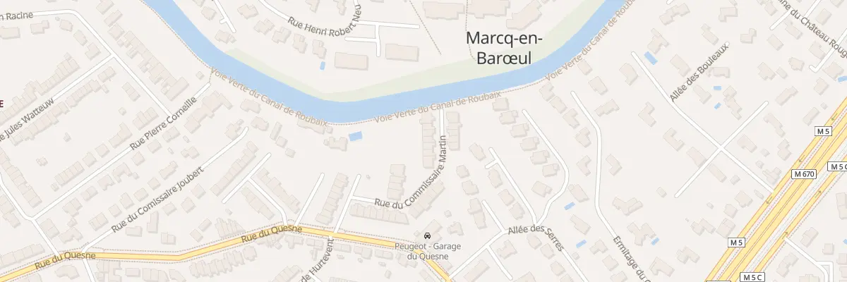 Plan du 31 Rue du Commissaire Martin à Marcq-en-Barœul