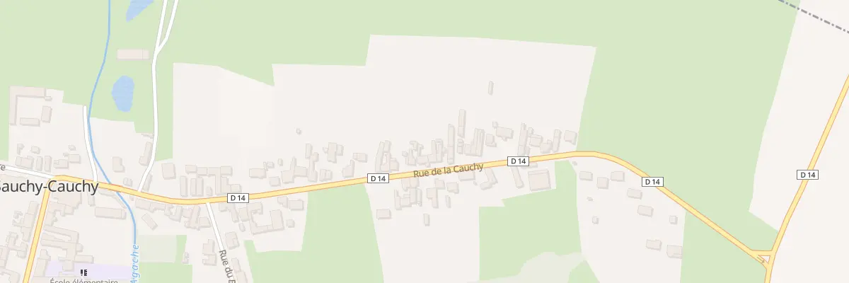 Plan du 39 Rue de la Cauchy à Sauchy-Cauchy