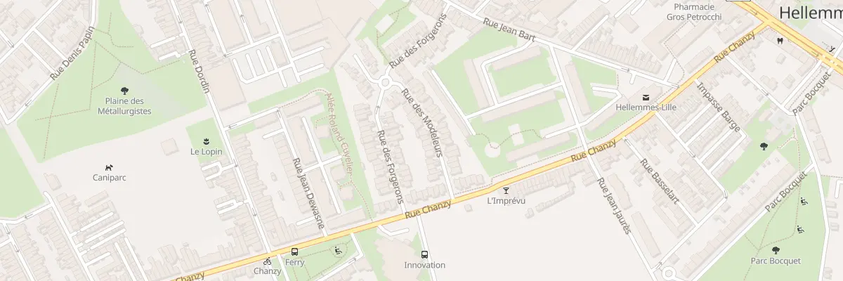Plan du 15 Rue des Modeleurs à Lille