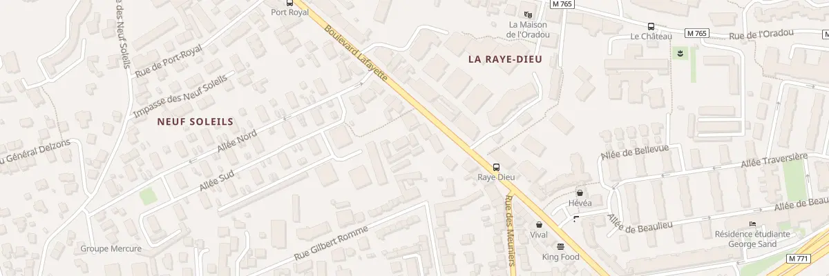 Plan du 126 Bd Lafayette à Clermont-Ferrand