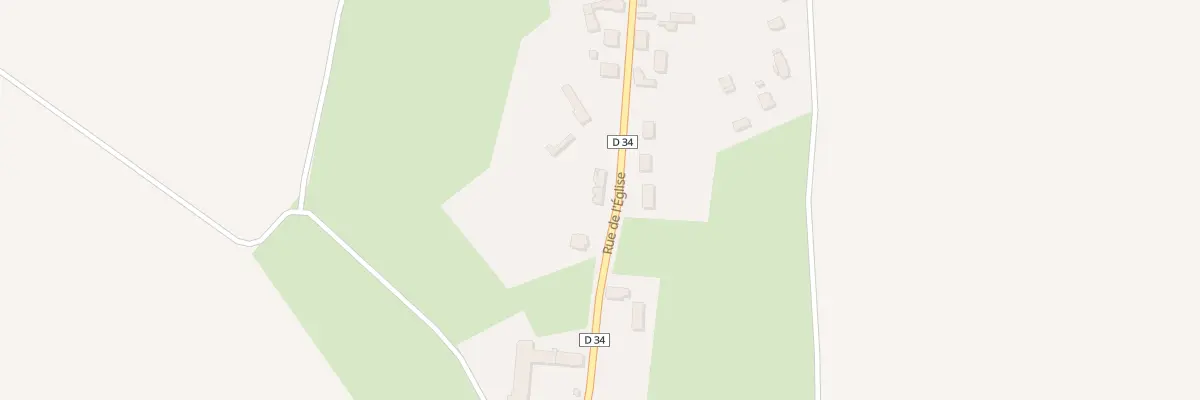Plan du 34 Rue de l’Eglise à Beauvois-en-Vermandois