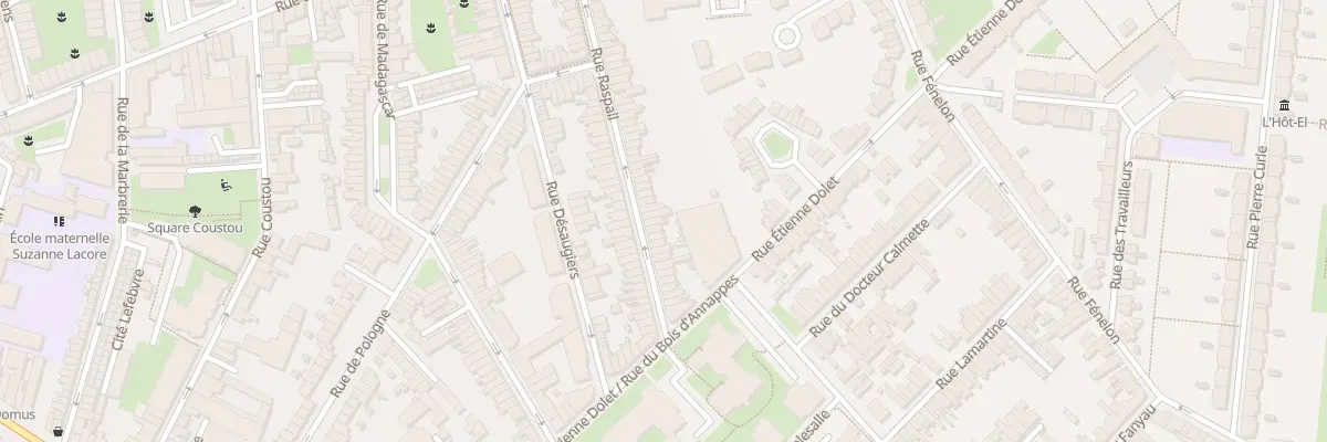 Plan du 81 Rue Raspail à Lille