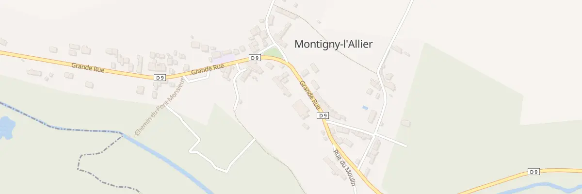 Plan du 7 Gr Grande Rue à Montigny-l’Allier