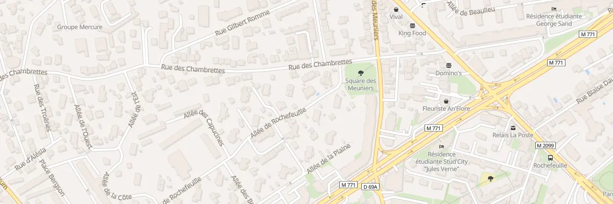 Plan du 47B All de Rochefeuille à Clermont-Ferrand