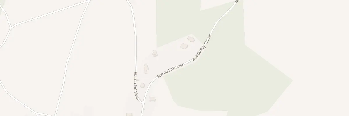Plan du 11 Rue du Pré Vivier à Jozerand