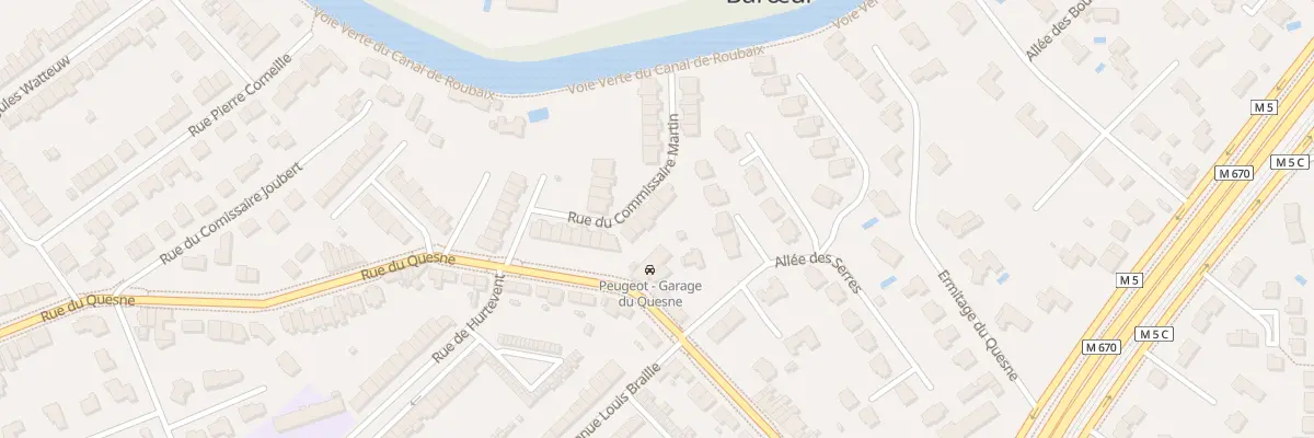 Plan du 24 Rue du Commissaire Martin à Marcq-en-Barœul