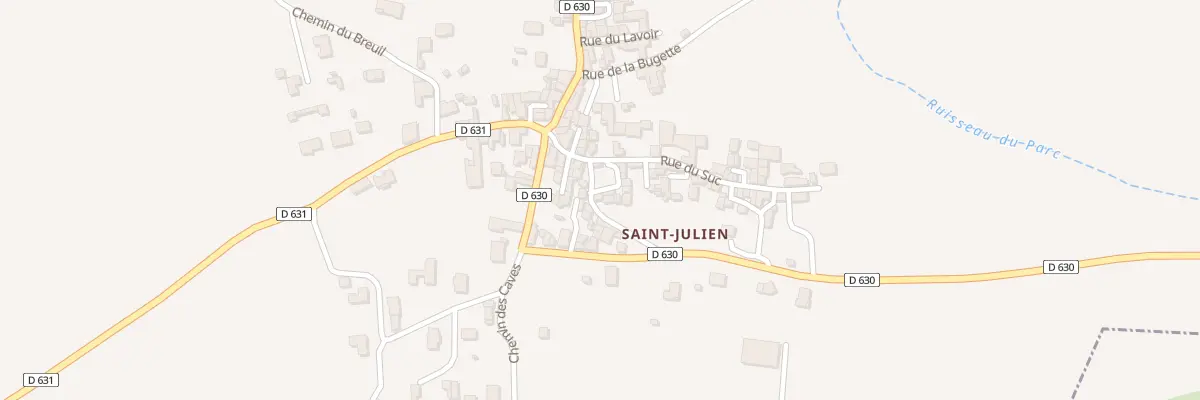 Plan du 1 Rue des Fontaines (St Julien) à Montaigut-le-Blanc