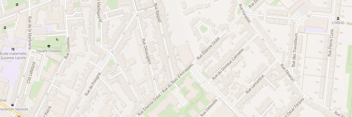 Plan du 91 Rue Raspail à Lille