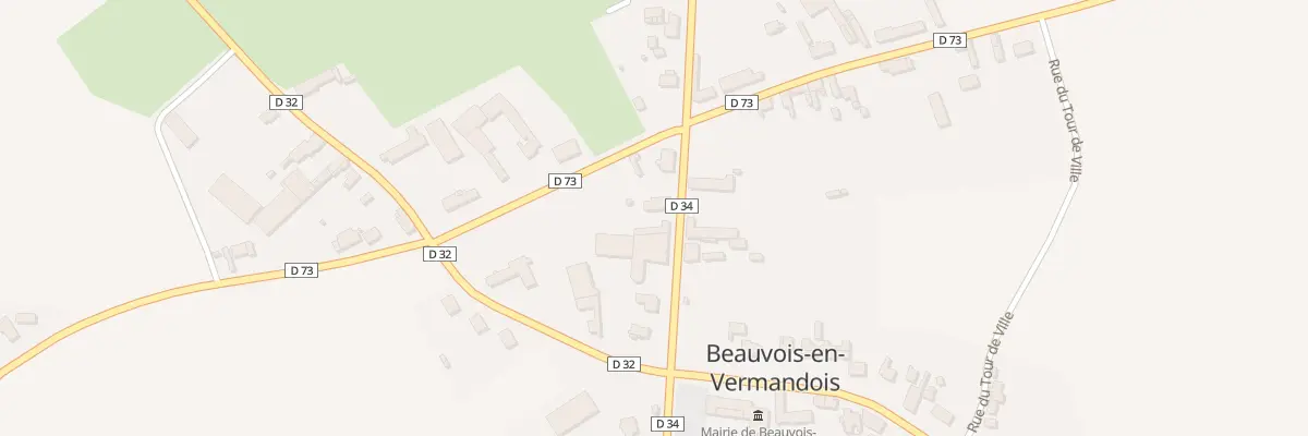Plan du 5 Rue du Centre à Beauvois-en-Vermandois