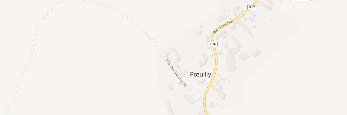 Plan du 8 Rue des Entremonts à Pœuilly