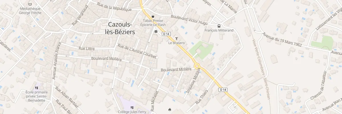 Plan du 21 Bd Molière à Cazouls-lès-Béziers