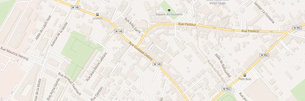 Plan du 36 Rue Gustave Delory à Lesquin