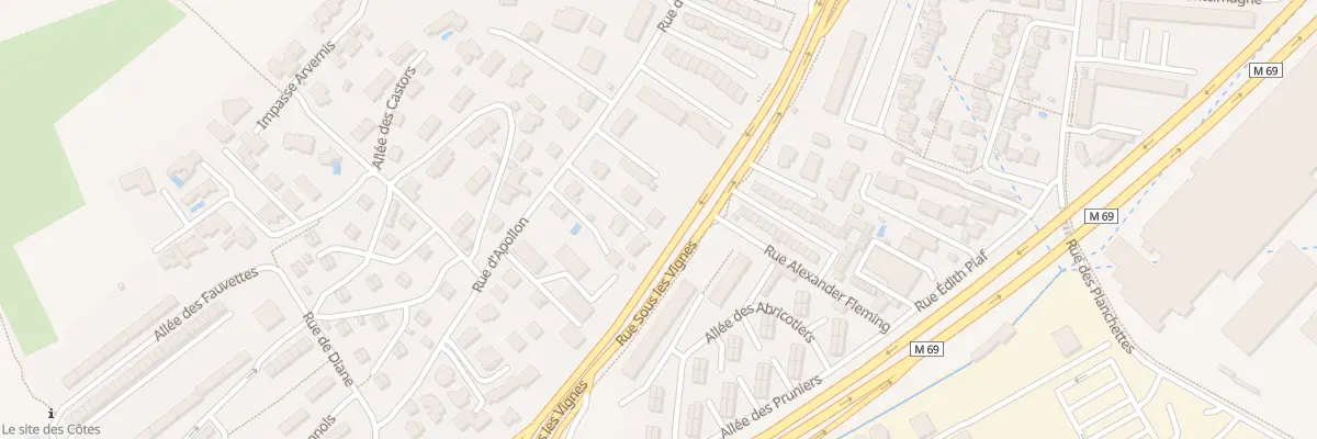 Plan du 44T Rue d’Apollon à Clermont-Ferrand