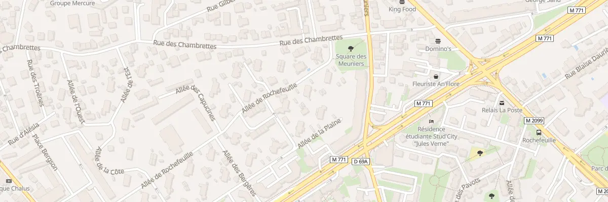 Plan du 66 All de Rochefeuille à Clermont-Ferrand