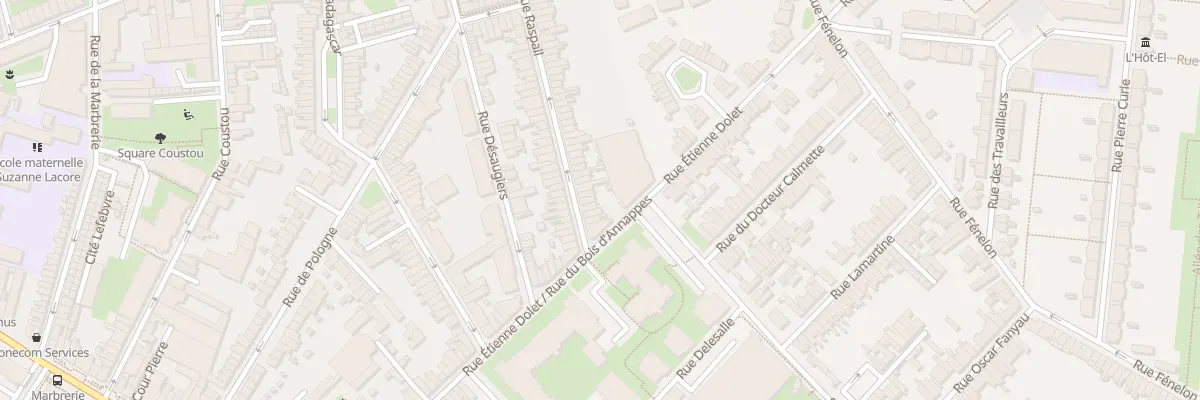 Plan du 97 Rue Raspail à Lille
