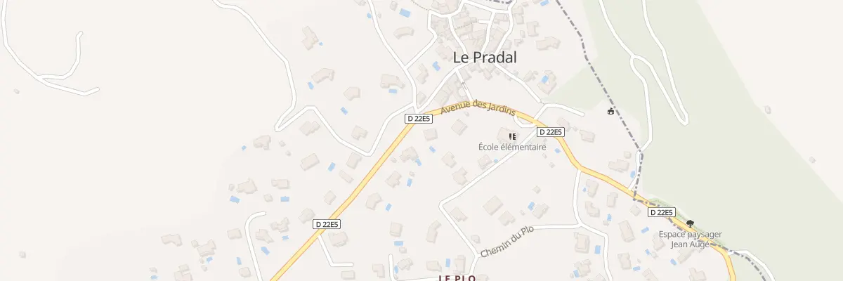 Plan du 1 Av des Acacias au Pradal