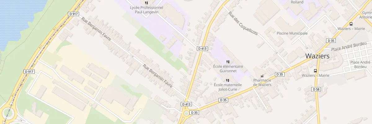 Plan du 100B Rue des Freres Martel à Waziers