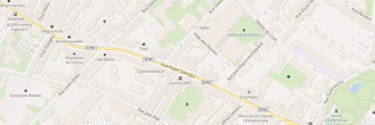 Plan du 45 Rue Roger Salengro à Lille