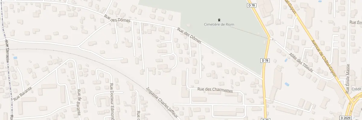Plan du 20B Rue des Dômes à Riom