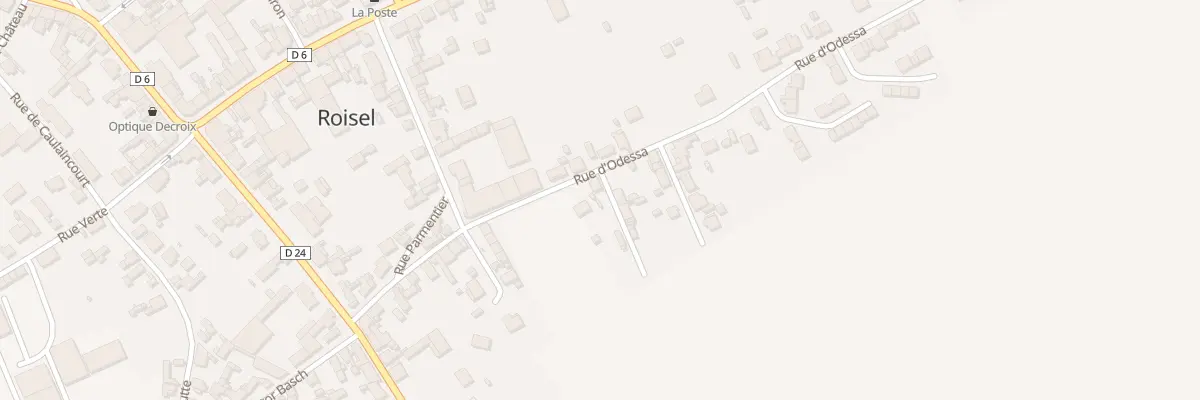 Plan du 28 Rue d’Odessa à Roisel