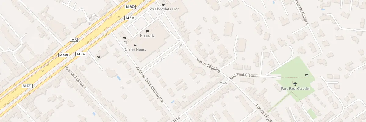 Plan du 8 Rue de l’Égalite à Marcq-en-Barœul