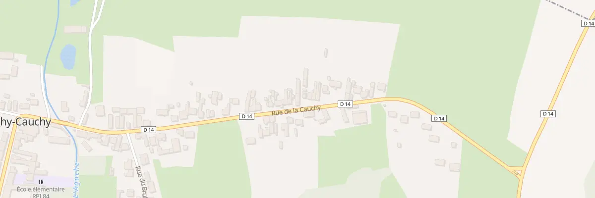 Plan du 45 Rue de la Cauchy à Sauchy-Cauchy