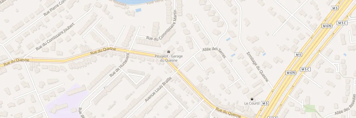 Plan du 107 Rue du Quesne à Marcq-en-Barœul