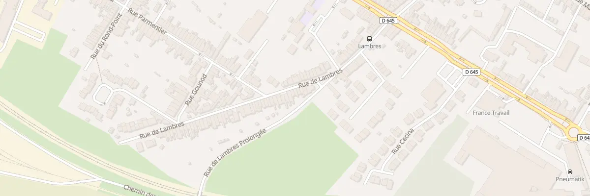 Plan du 185 Rue de Lambres à Sin-le-Noble