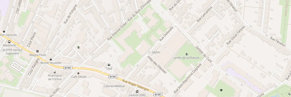 Plan du 11 Rue Delesalle à Lille
