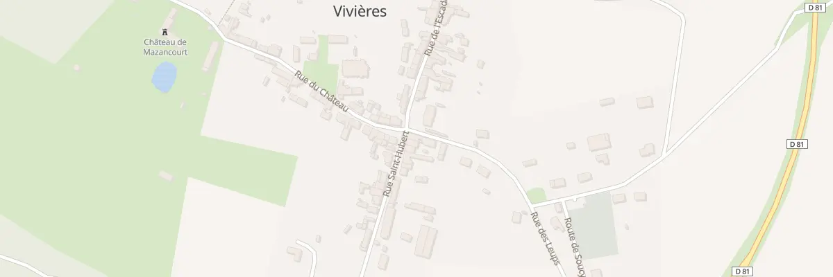 Plan du 1 Rue Saint - Hubert à Vivières