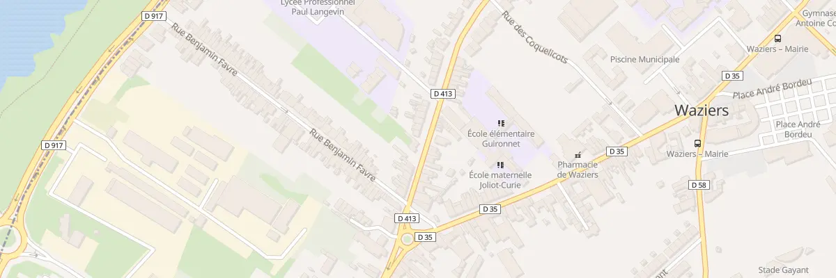 Plan du 100C Rue des Freres Martel à Waziers