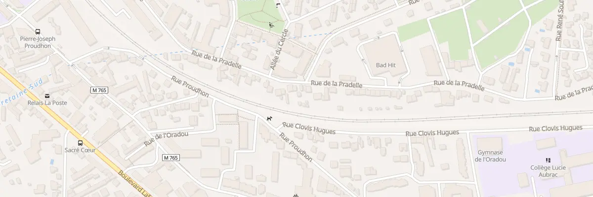 Plan du 84 Rue de la Pradelle à Clermont-Ferrand