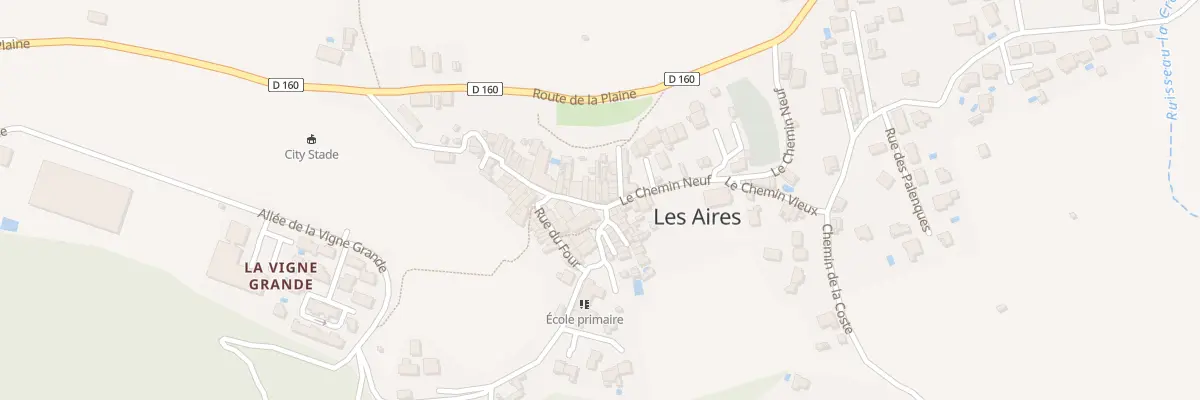 Plan du 2 Pl de l’Eglise aux Aires